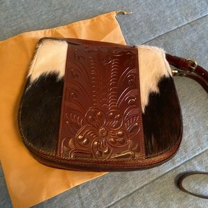 Patricia Nash Baylee Cowhide Crossbody